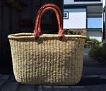 Large Oval Natural Colored Bolga Basket